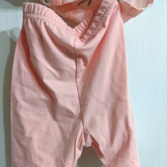 Sterling Baby Ruffle Top Sleeveless Elastic Waist Pant 2 Piece Set Pink Whi- 24m - Picture 3 of 6